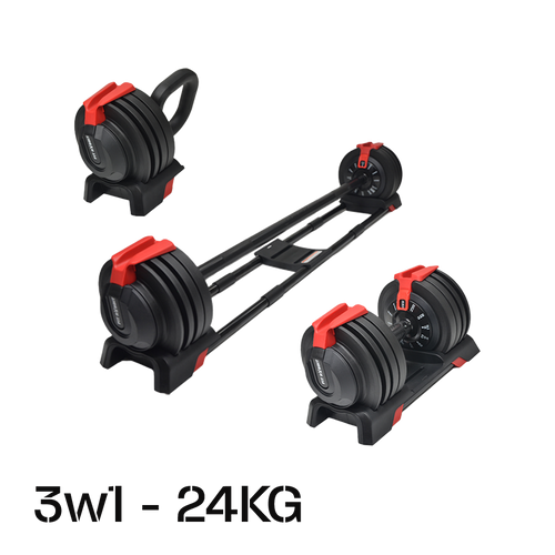 Sztanga regulowana 3w1 FIT RABBIT 24KG 